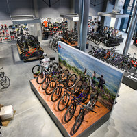 Fahrräder im Geschäft